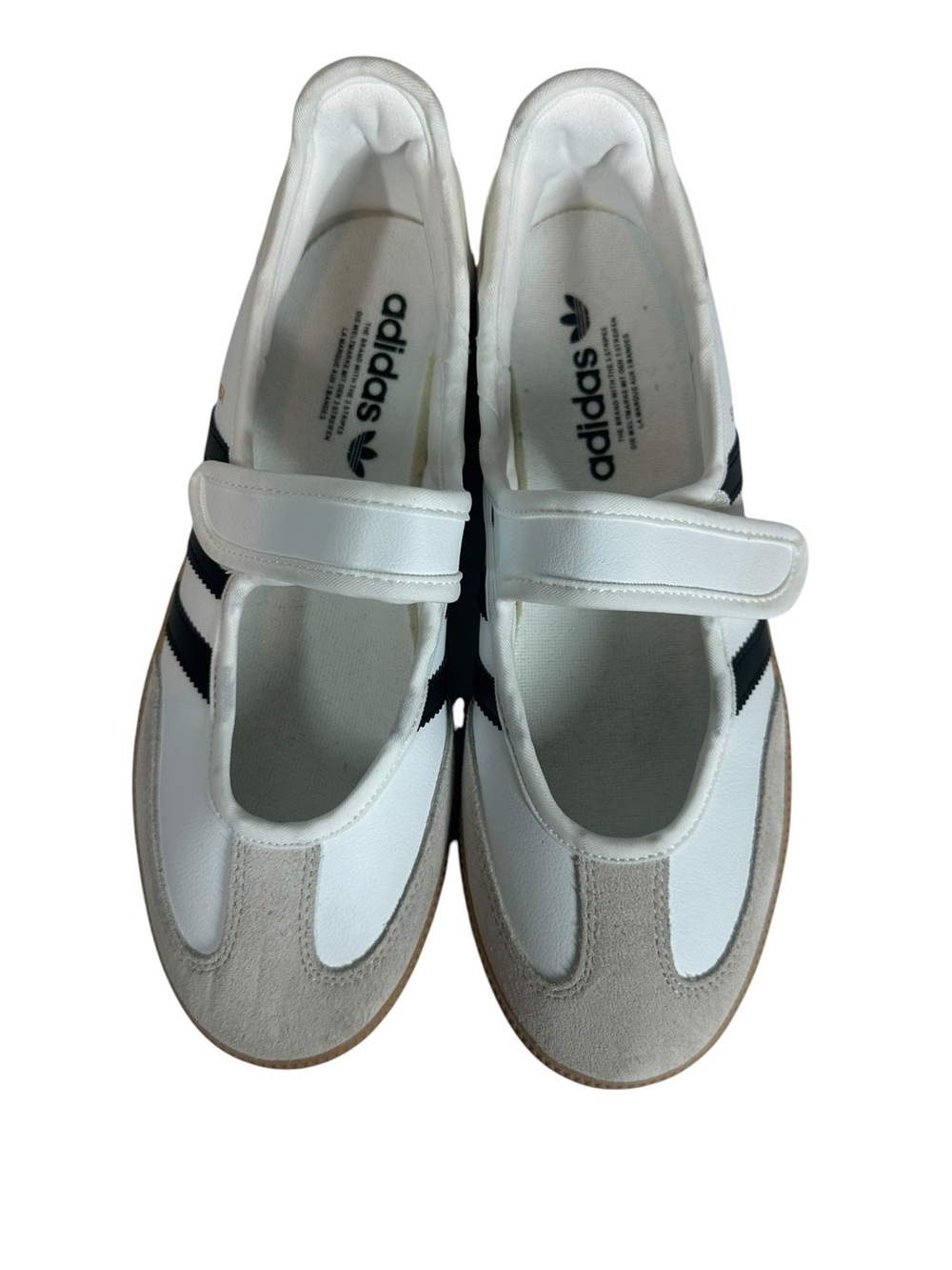adidas Samba Mary-Jane Sneakers in White, Black & Gum - Picture 4 of 8